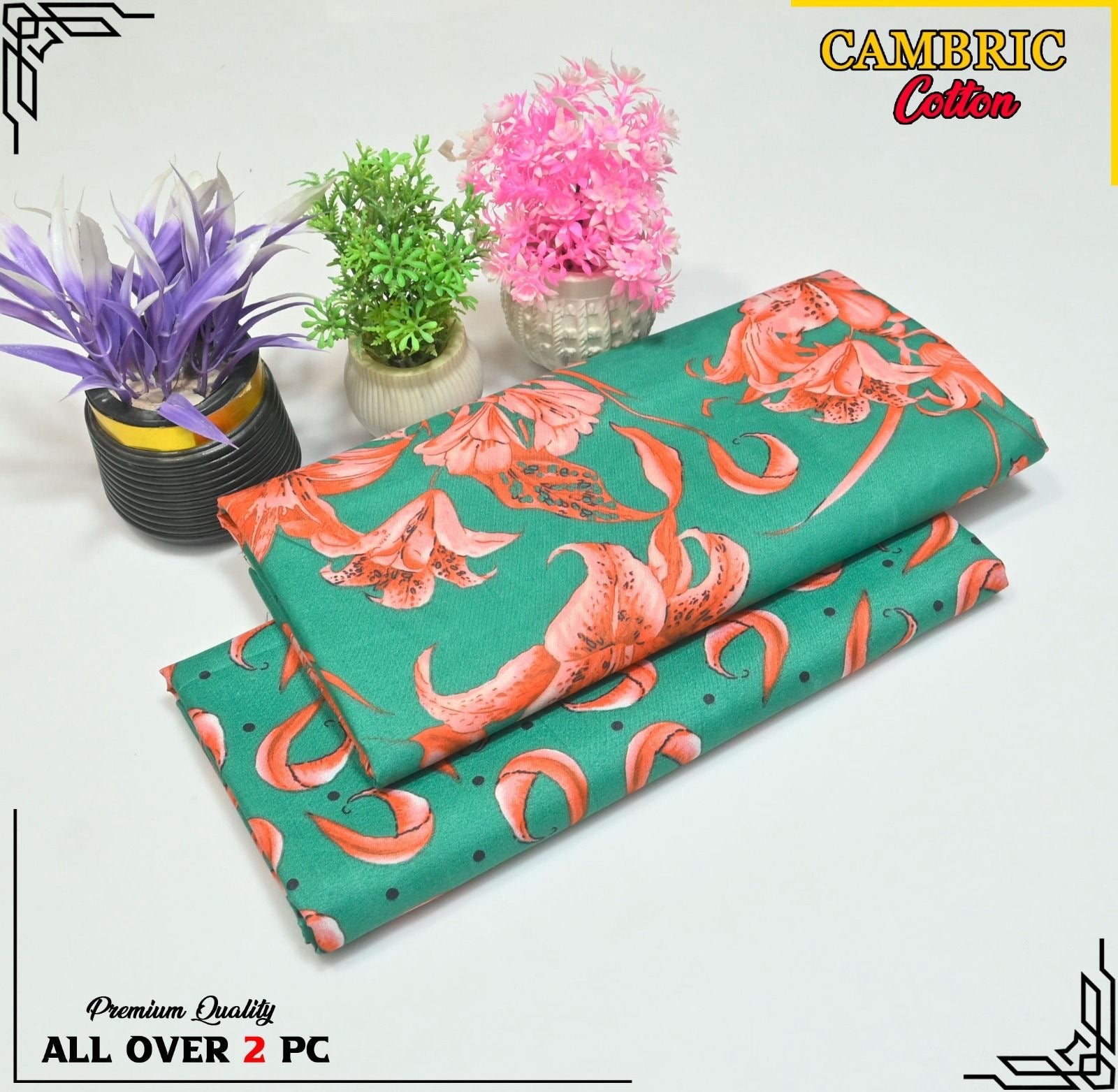 Cambric cotton By Riwaj 2pc D#244