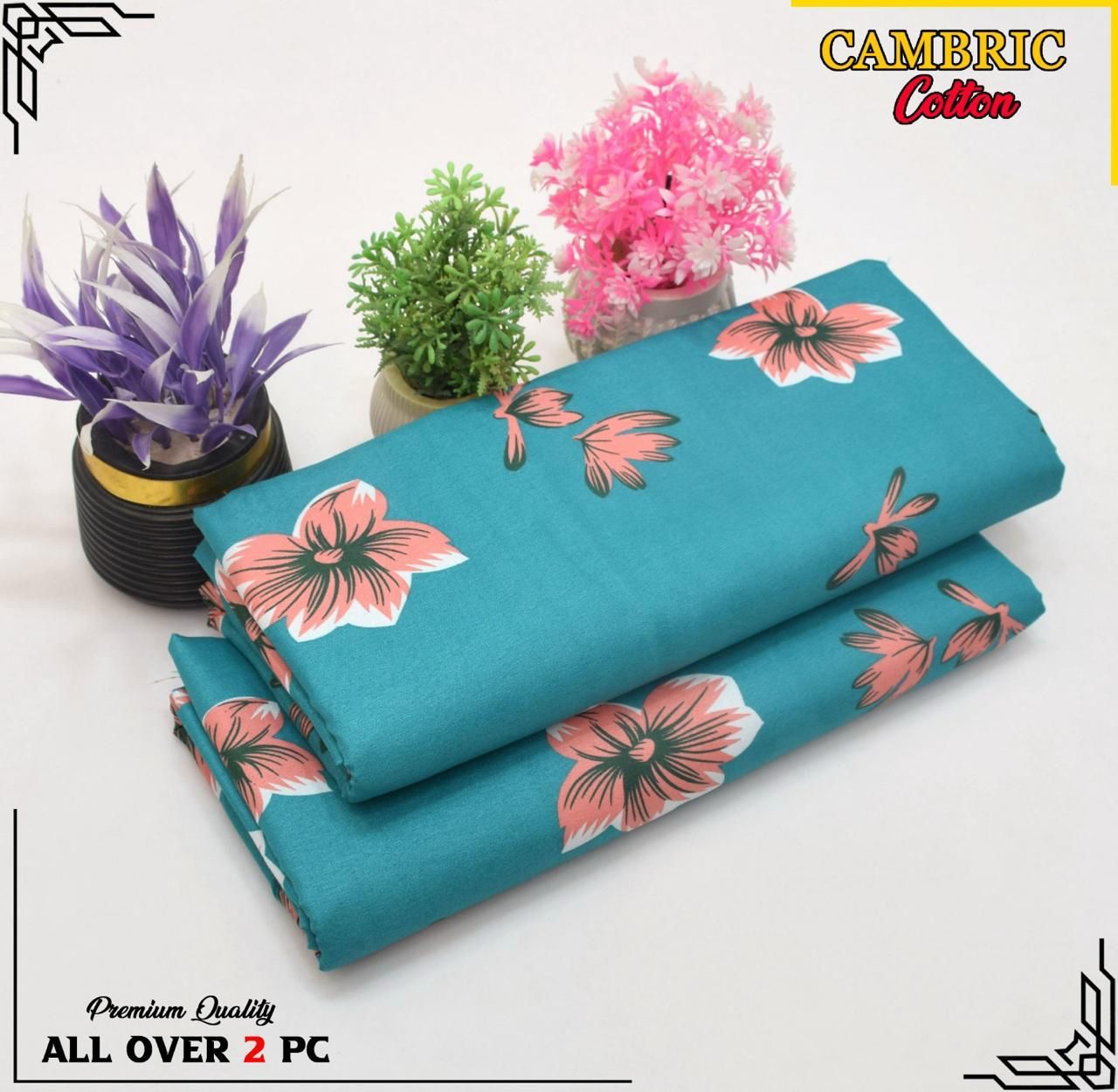 Cambric cotton By Riwaj 2pc D#266