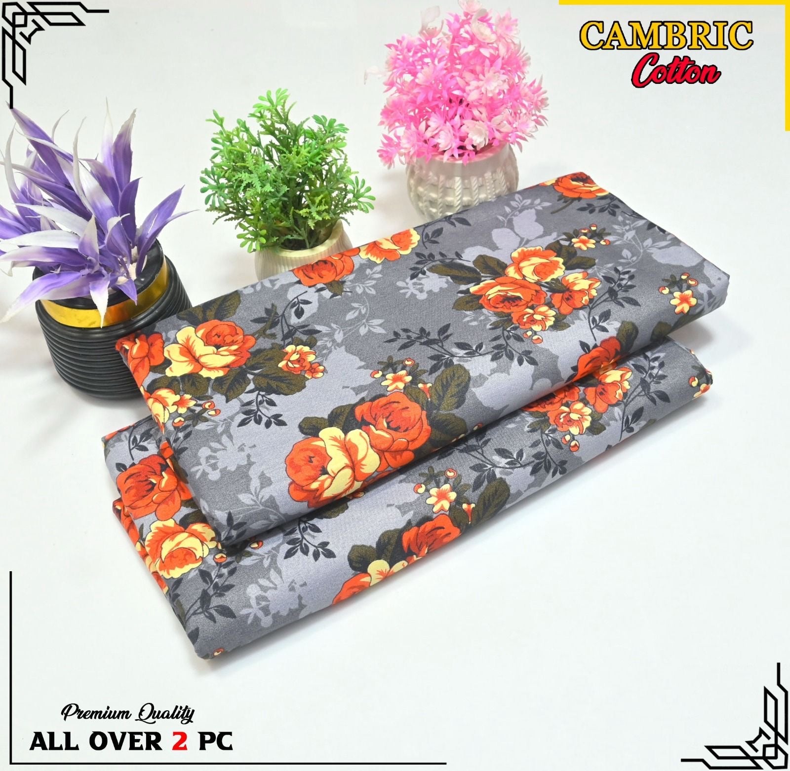 Cambric cotton By Riwaj 2pc D#239